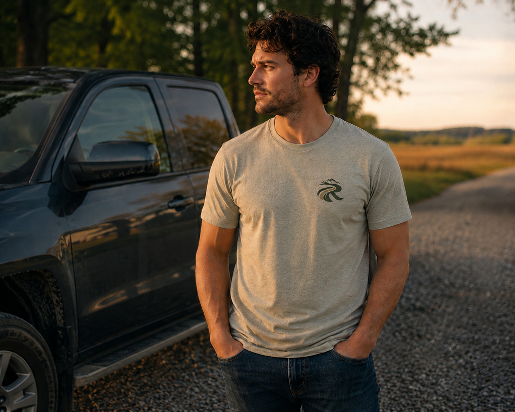 American Flag Badge Tee
