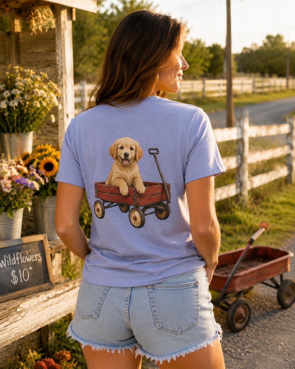 Wagon Pup Tee